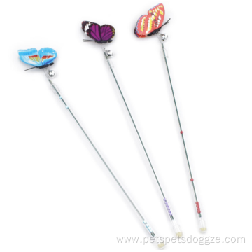 New design interactive colorful telescopic rod cat teaser